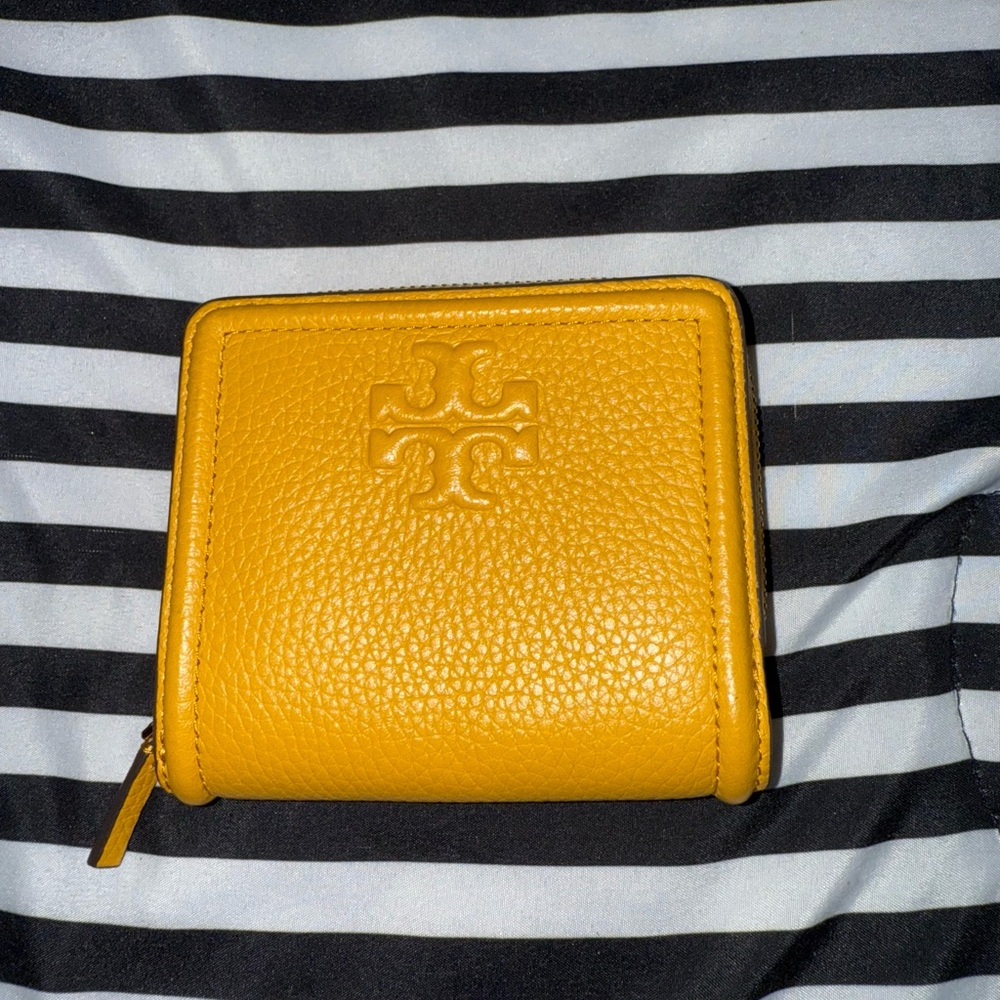 Tory Burch Mustard Leather Wallet